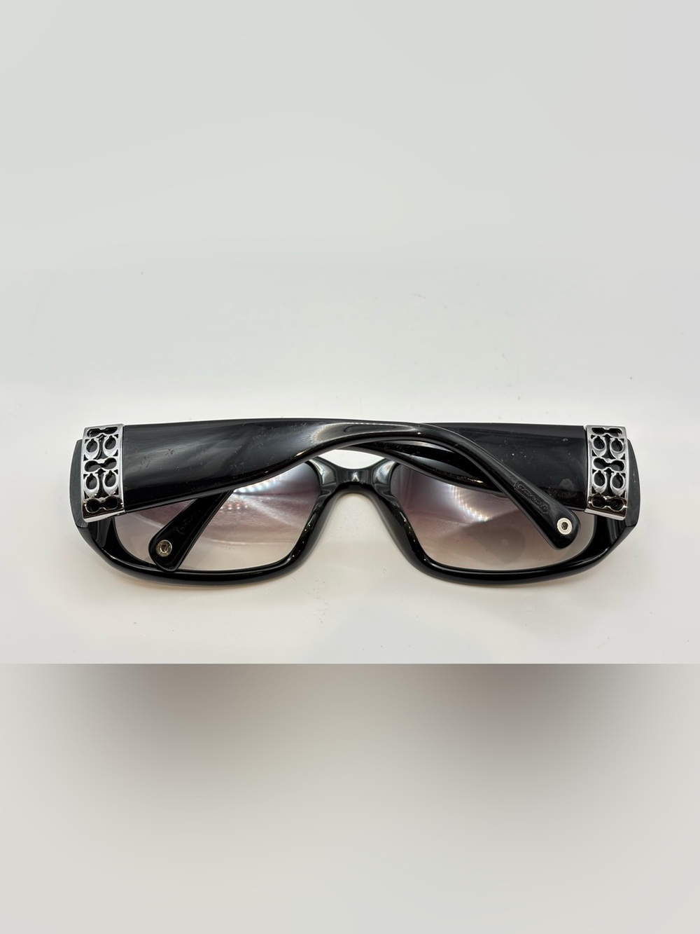 Coach Bronwen S829 Black Oval Sunglasses Frames Only - Picture 5 of 9
